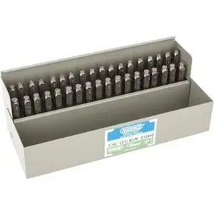 C.H. Hanson Heavy Duty 36-Piece 1/16" Steel Character Stamp Set - Includes Letters, Figures - Office Stationery (21623)