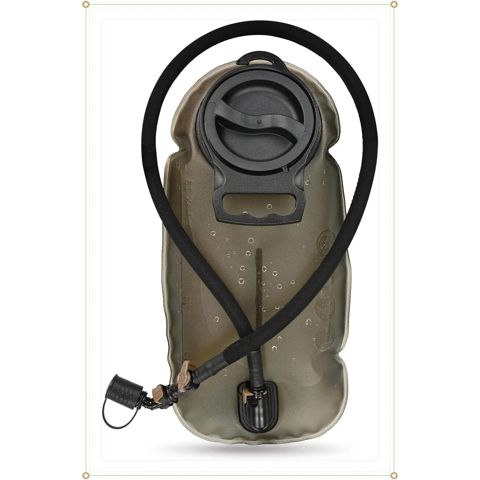 MARCHWAY 2L/2.5L/3L TPU Hydration Bladder, Ultra Durable Water Reservoir Bag with Insulated Tube for Hydration Pack for Cycling, Hiking, Running, Climbing, BikingGift