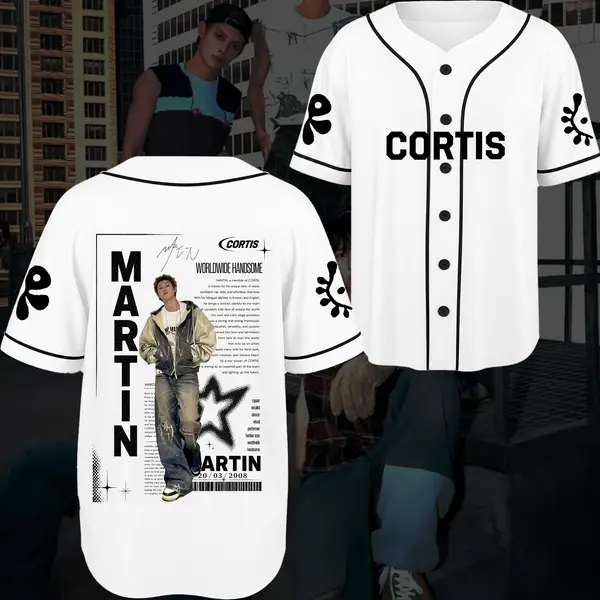 Cortis Put Your Phone Down Tour Jersey Kpop Concert Baseball Shirt For Fans, Cortis Chronicles Tour Baseball Jersey Unisex Fan Outfit Concert Gift