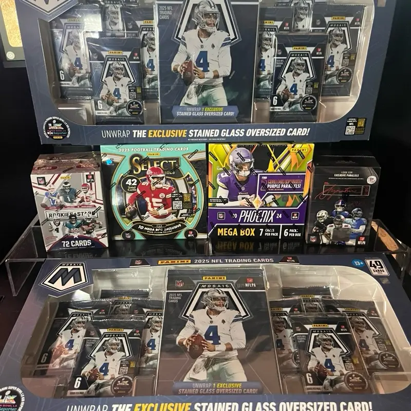 Football Boxes and Packs for Building Your Collection - Sports Packs with Various Cards and Collectibles - PYT Break Megas Blasters
