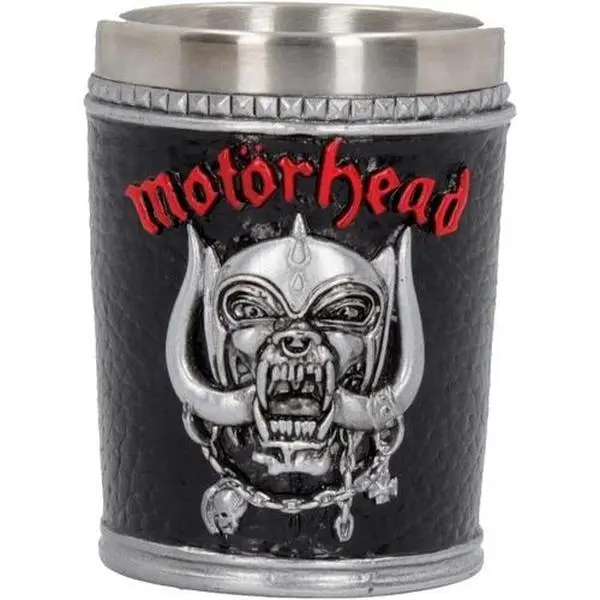 Motorhead Warpig/Ace of Spades Steel Shot Glass, Collectible Entertainment Memorabilia