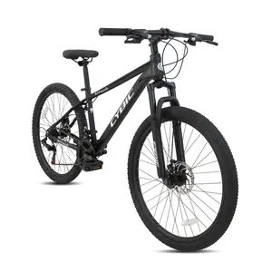 CYBIC Mountain Bike 26IN 21-Speed Front Suspension Disc Brakes Youth Adult Trail Commuter City Bicycles Carbon-Steel