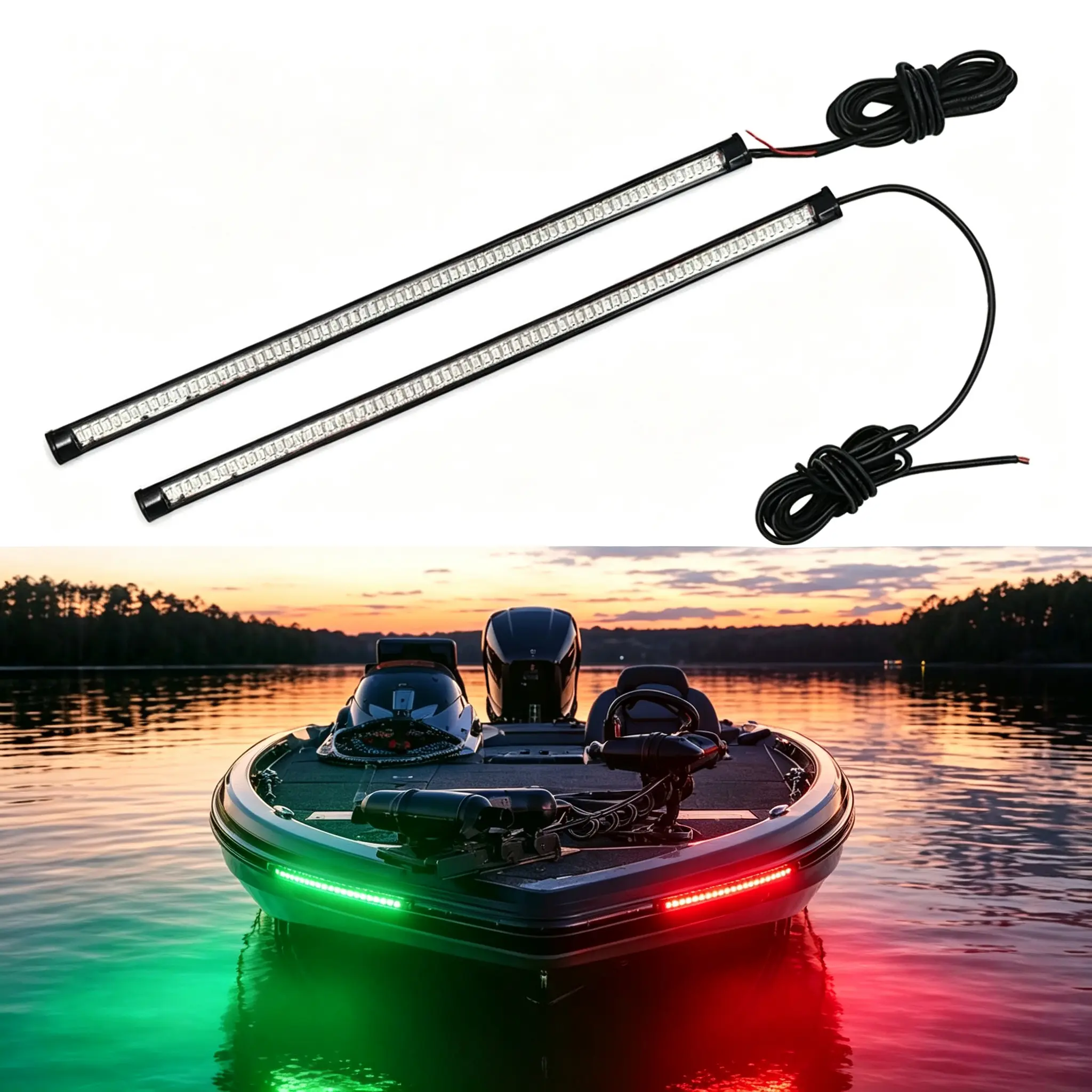 LED Bow Lights IP67 Waterproof Navigation Lamps For Pontoon Kayak Boat Gift LED Bow Lights IP67 Waterproof Navigation Lamps For Pontoon Kayak Boat Gift