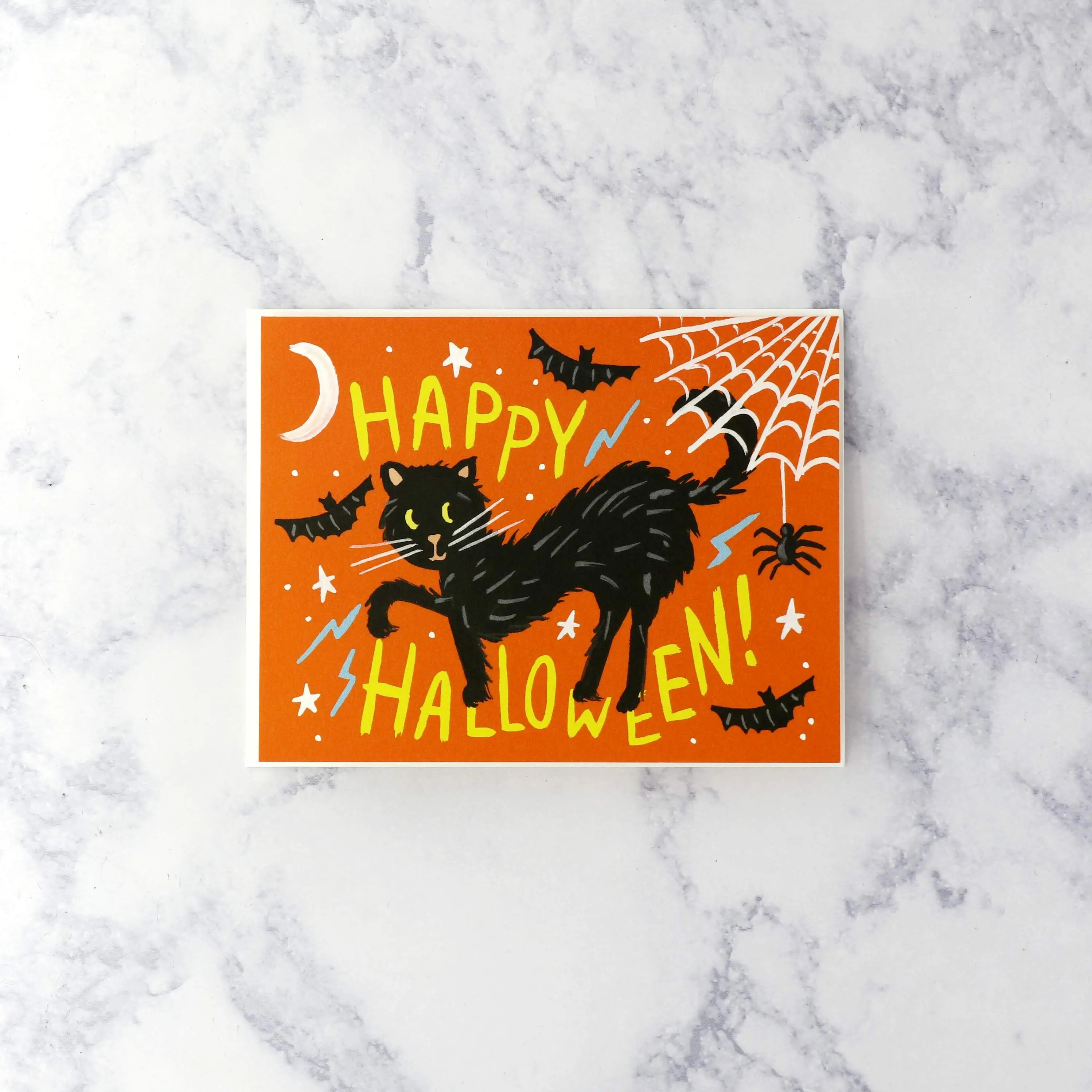 Black Cat Halloween Card