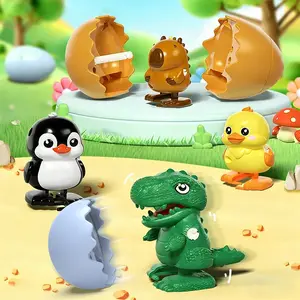 Fun Egg Incubating Clockwork Toy, Adorable Walking Duck & Water Buffalo Penguin Dinosaur, Creative Gift, Prank Toy, New Year Present