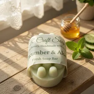 Cucumber & Aloe Fresh Soap Bar | Natural Handmade Soap