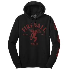 Fireball Whisky Dragon Hooded Sweatshirt - Black