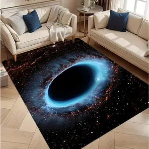 Cosmic Nebula Star Black Hole Galaxy Carpet Rugs Living Room Decor Carpets Home Bedroom  Area Floor Mat Entrance Doormat Modern Abstract Rug