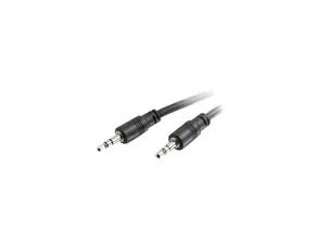 C2G 40108 3.5mm Stereo Audio Cable with Low Profile Connectors M/M, In-Wall CMG-Rated (35 Feet, 10.66 Meters)