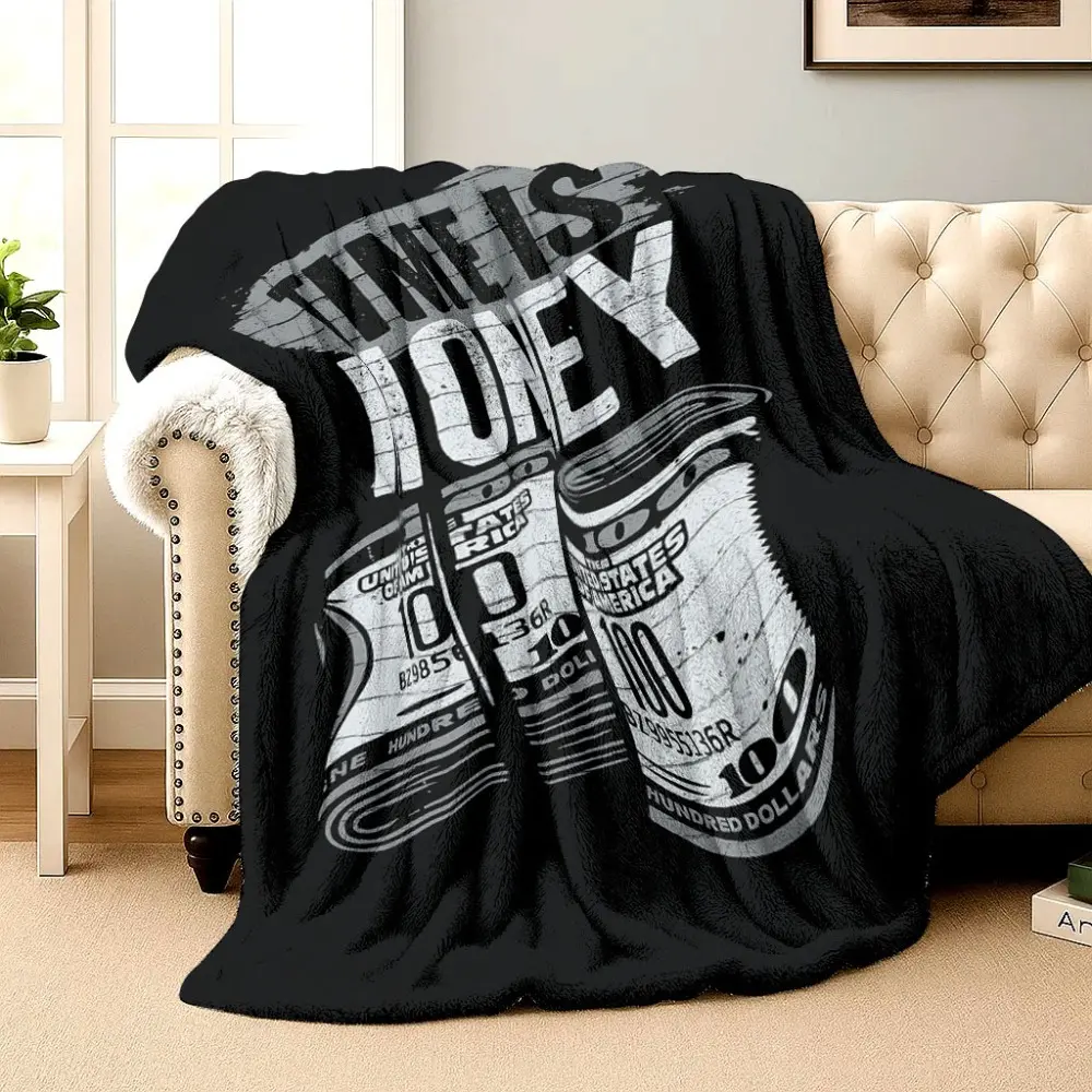 The ultimate "Time is Money" blanket isn't just cozy—it's a statement piece for your space. Softest throw you'll ever own