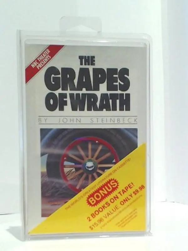 Used Pulitzer Prize-Winning The Grapes of Wrath Cassette Tape by John Steinbeck - Good Condition, 0.74 lbs, English Audio Book