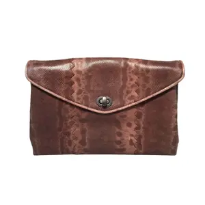 Pre-owned Bottega Veneta Lizard Leather clutches & wristlets Brown Clutch