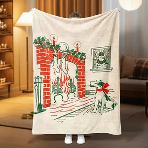 Flannel Blanket- Christmas Pattern Soft Cozy Blankets For Bed, Sofa, Couch, Travel, Camping, Queen Blanket, Blanket For Family, Friends, Father, Mother, Birthday, Warm And Cozy For All Seasons - Gift For Him/ Her