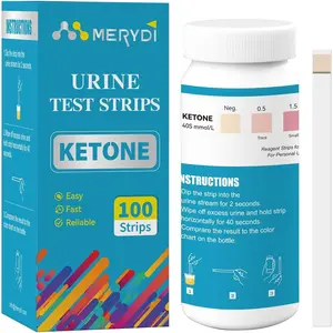 Ketone Test Strips, 100ct – Urine Test Strips for Ketogenic Ketosis Home Tracking