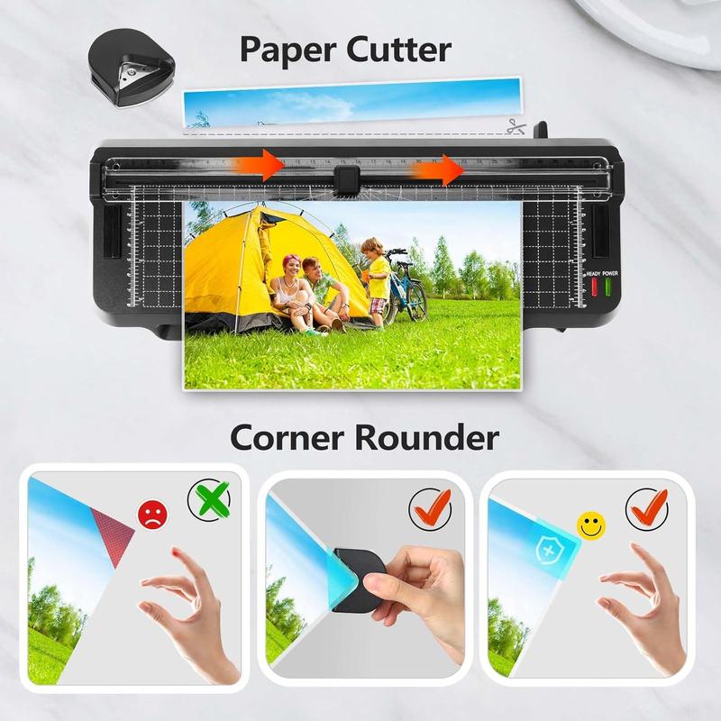 2-in-1 Portable Laminator, Efficient Quiet A4 Thermal Laminator Machine , A4 Laminator With Professional Cold & Hot System, Suitable For Home, Office, School, Business Use , Ideal Gift For Mother, Family And Friends