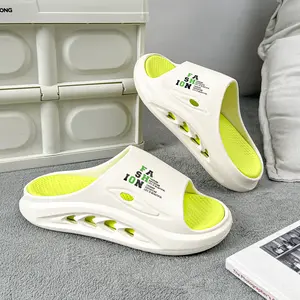 Beach Slippers for Men Soft, Elastic, Lightweight, Comfortable, MenHouse Slides Shower Sandals | Cushioned Thick Sole for Indoor and Outdoor