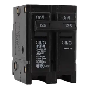Eaton BR BR2125 125A Double-Pole 120/240V Circuit Breaker