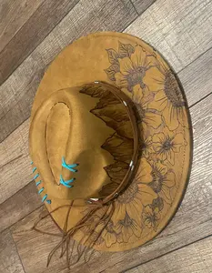 Suede Burned Hat