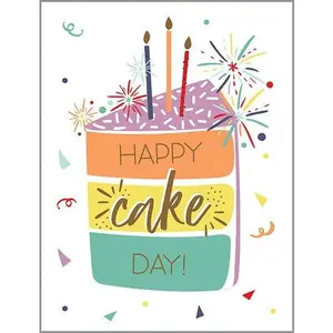 Birthday Greeting Card - Cake Day