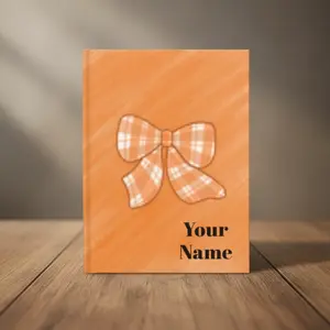 Plaid Bow Monogram Journal | Personalized Notebook