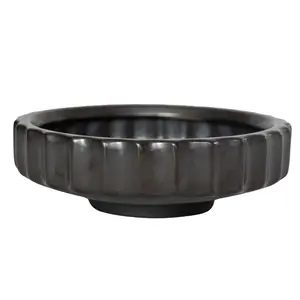 CB2 Black Planter Bowl