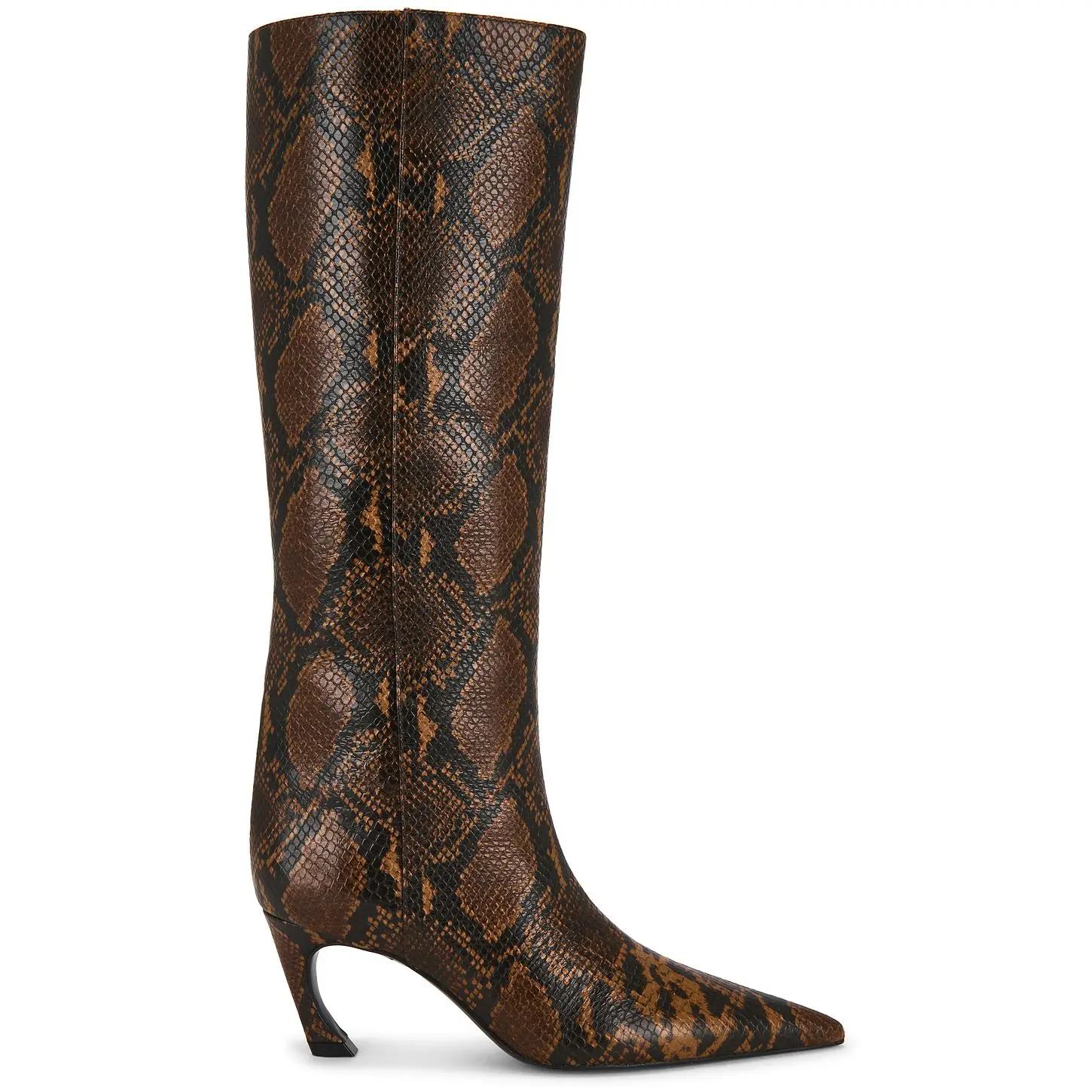 Schutz Lexi Mid Boot in Pecan Brown
