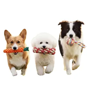 3-Pack Heavy-Duty Dog Rope Chew Toys, Durable Rope Material for All Dogs, Dental Care Teeth Cleaning & Gum Massaging, Interactive Tug-of-War Play