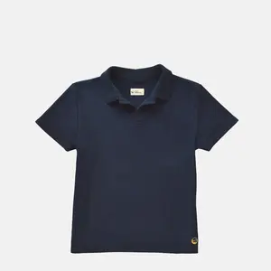 Navy Toweling Terry Polo