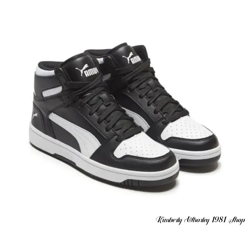 Rebound Layup sneakers are mid-top performance basketball shoes with good shock absorption, anti-slip, breathability and strong support, suitable for both men and women in black and white