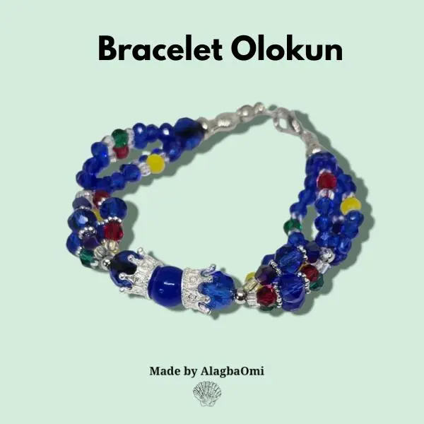 Olokun Jewelry Bracelet, Inspired by Olokun Ide Bracelets Jewelry Crystal Bracelets