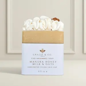Manuka Honey Oats & Coconut Milk Shea Butter Soap Body Care Moisture