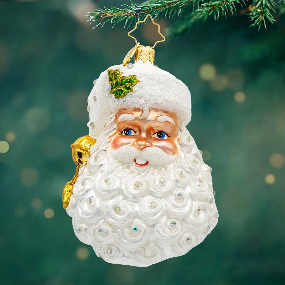 October Birthstone Santa Hat Decor, Christmas Ornaments with Bells and Chimes Festive Home Decoration