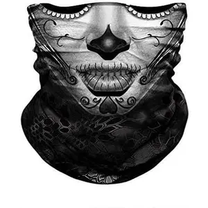 Skull Face Sun ask Half,Bandanas,Neck Gaiter, Headwear, Headband for Fishing, Hunting,Yard Work