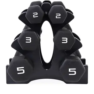 Neoprene dumbbell set (with stand)