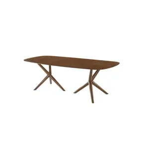 Walnut Solid Wood Dining Table 95"