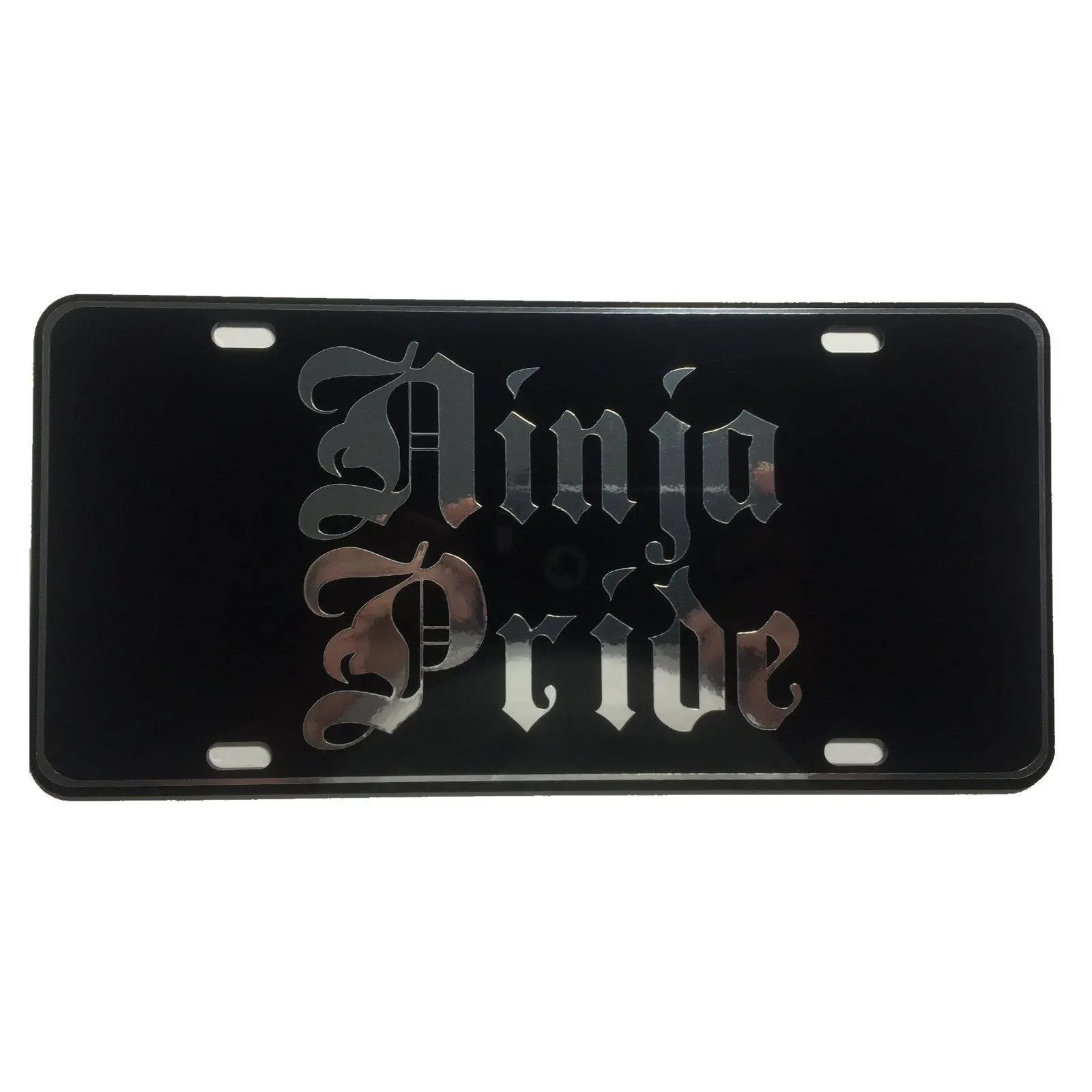CustoMonsterDesigns Ninja Pride Heavy Duty Aluminum License Plate
