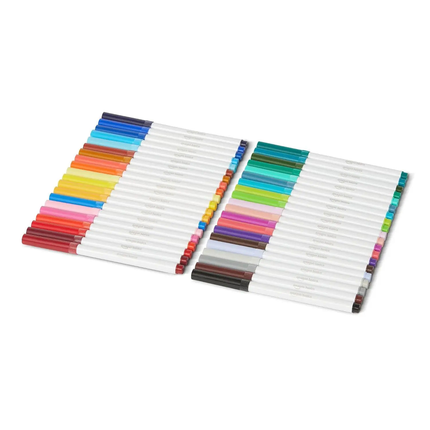 Amazon Basics Broad Line Washable Markers, Multicolor, Pack of 40