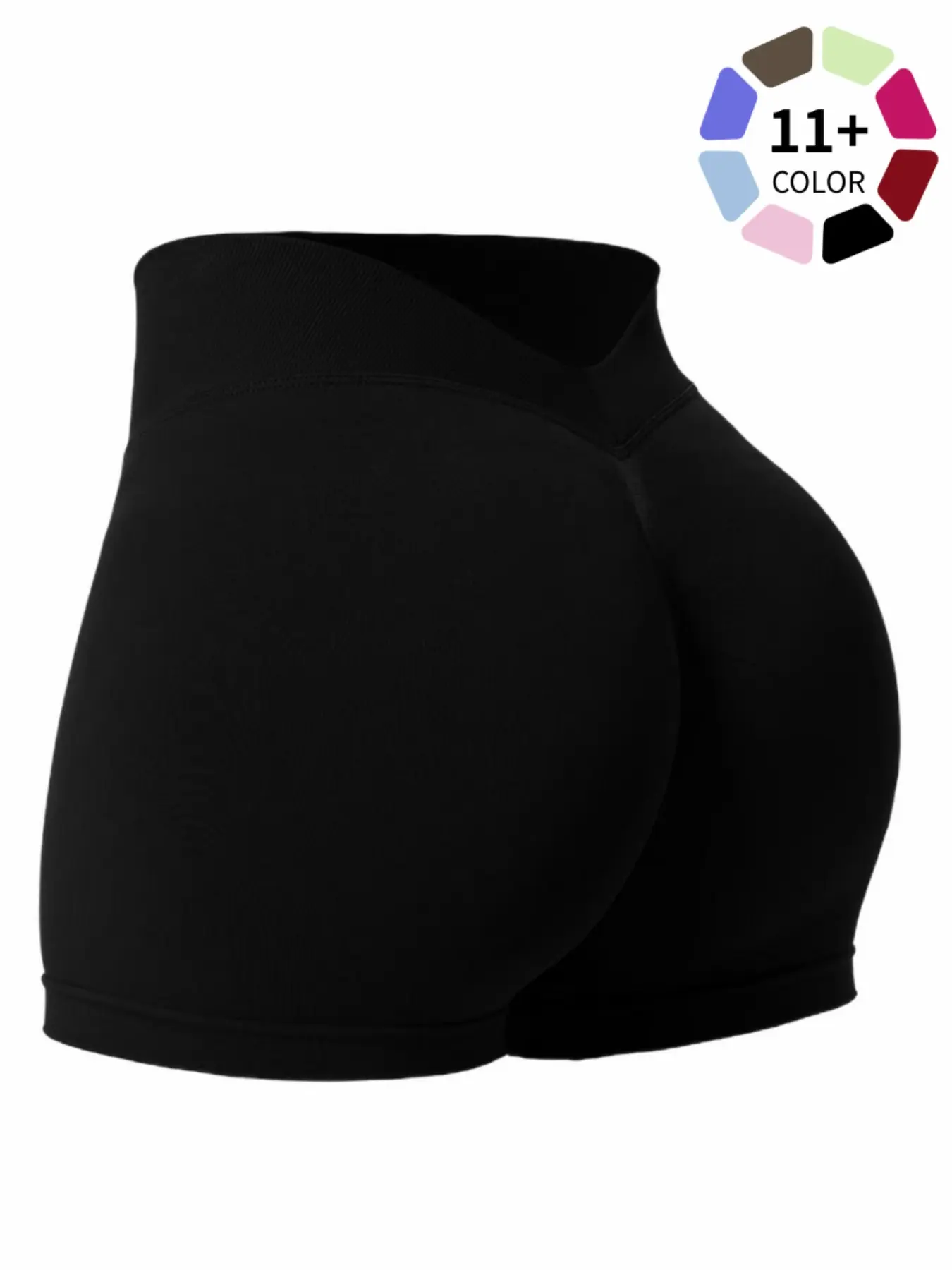 New Women's Back V Waist Yoga Shorts, Athletic Wear Shorts, High Elastic Sports Fitness Pants for All Seasons, Ideal for Yoga and Outdoor Workouts, Shaping Shorts, Workout Compression Gym Shorts