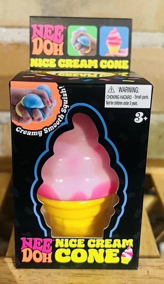 NeeDoh 2026 New Cube Lce Cream Cone Ice Cream Popsicle Pinch Music Decompression Toy Popsicle Ice Cream Pinch Music Limited Edition