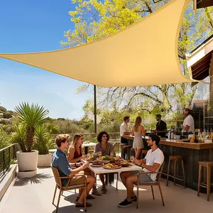 Rectangular Outdoor Sunshade Sail, Camping Tent, UV Resistant Waterproof Design, Ideal for Garden Patio Backyard Use