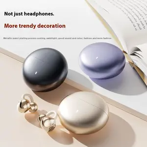 OWS Open-Ear Earbuds, Wireless Clip-On Headphones, Bluetooth5.4, Lightweight Comfort, Firm-Shell Design, HIFI Sound, Listen to music, make phone calls,work, exercise, 50H Play,Suitable for smartphones
