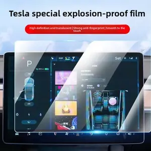 Tesla Tempered Glass Matte Screen Protector for Model Y/3/X/S (Fits 2023+ Model Y Juniper) – Anti-Glare, Anti-Fingerprint, Touchscreen Protection Film for Tesla Car Interior Accessories Premium GMC Terrain Infotainment Screen Protector