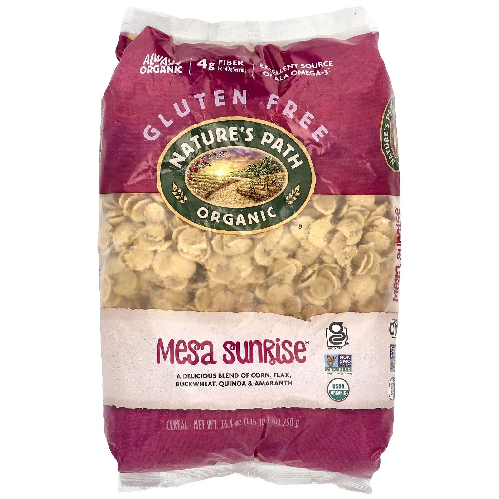 Nature's Path Organic Mesa Sunrise® Cereal, 26.4 oz (750 g) Nature's Path Organic Mesa Sunrise® Cereal, 26.4 oz (750 g)