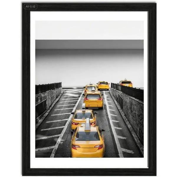 Black Wall Mounting Frames for 11x14 and 12x16 Photos - Versatile Display with Mat or Without - Modern Wall Art Decor for Living Room and Office - Durable and Stylish Picture Frames