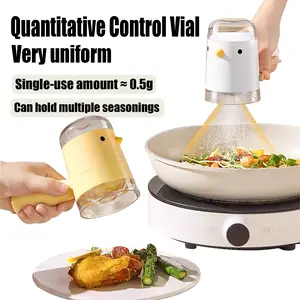 Fun Chicken-Shaped Salt & Spice Dispenser – Dustproof, Moisture-Resistant, and Easy to Clean! Precise Measurements Support Healthy Cooking Perfect for Precise Measurements in the Kitchen A Fun and Essential Kitchen Gadget