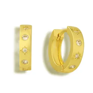 EVRY JEWELS Gold or Silver Plated Women's Hypoallergenic Crete Earrings