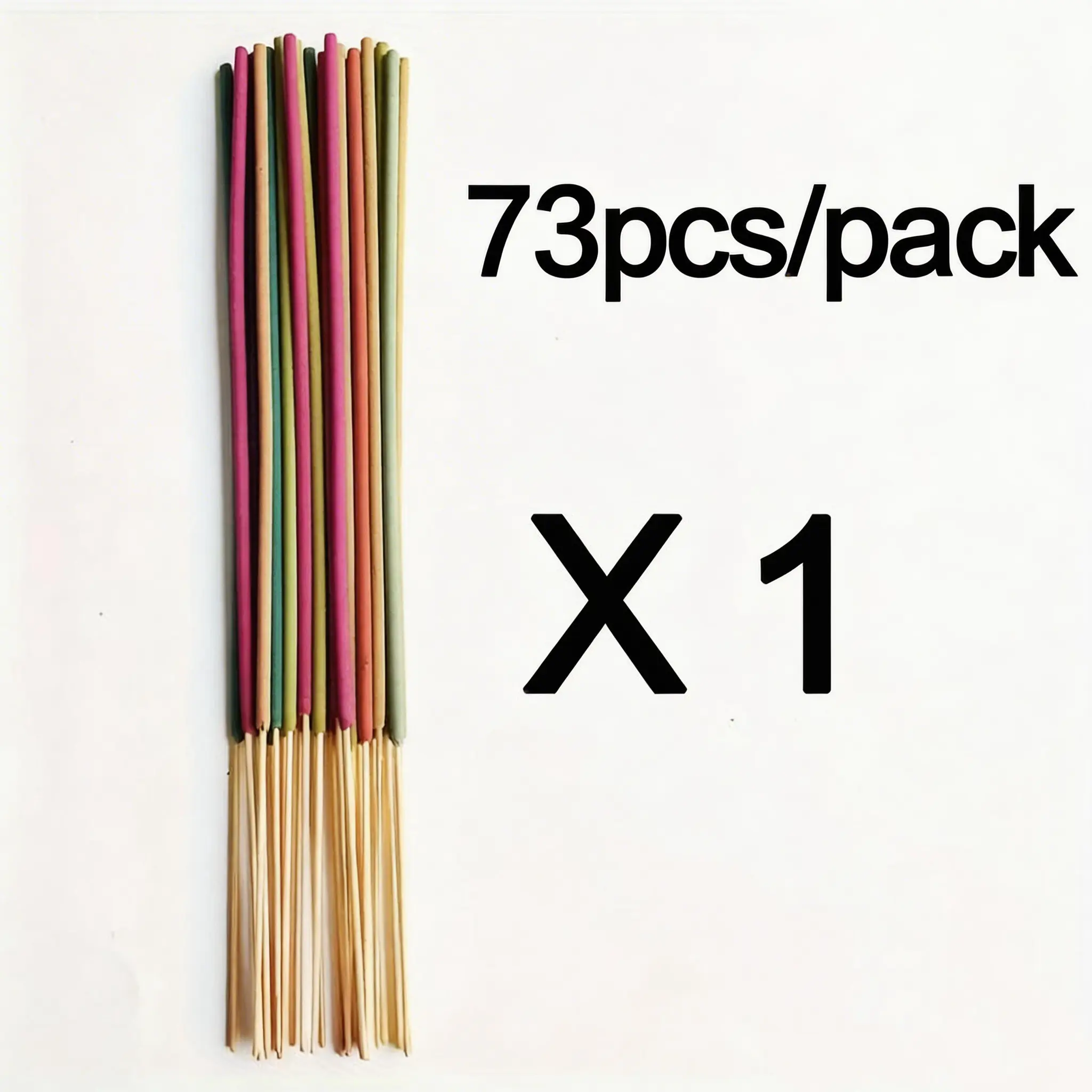 Fragrant Mixed Incense Stick Set (73/99/169pcs) - Featherless Wooden Sticks, Safe, Non-Irritating, for Indoor Home Fragrance, Includes Lavender, Lemongrass, White Sage, Rose, Dragon's Blood, Cherry Blossom, Jasmine, Peppermint, 73Pcs, Room Decor
