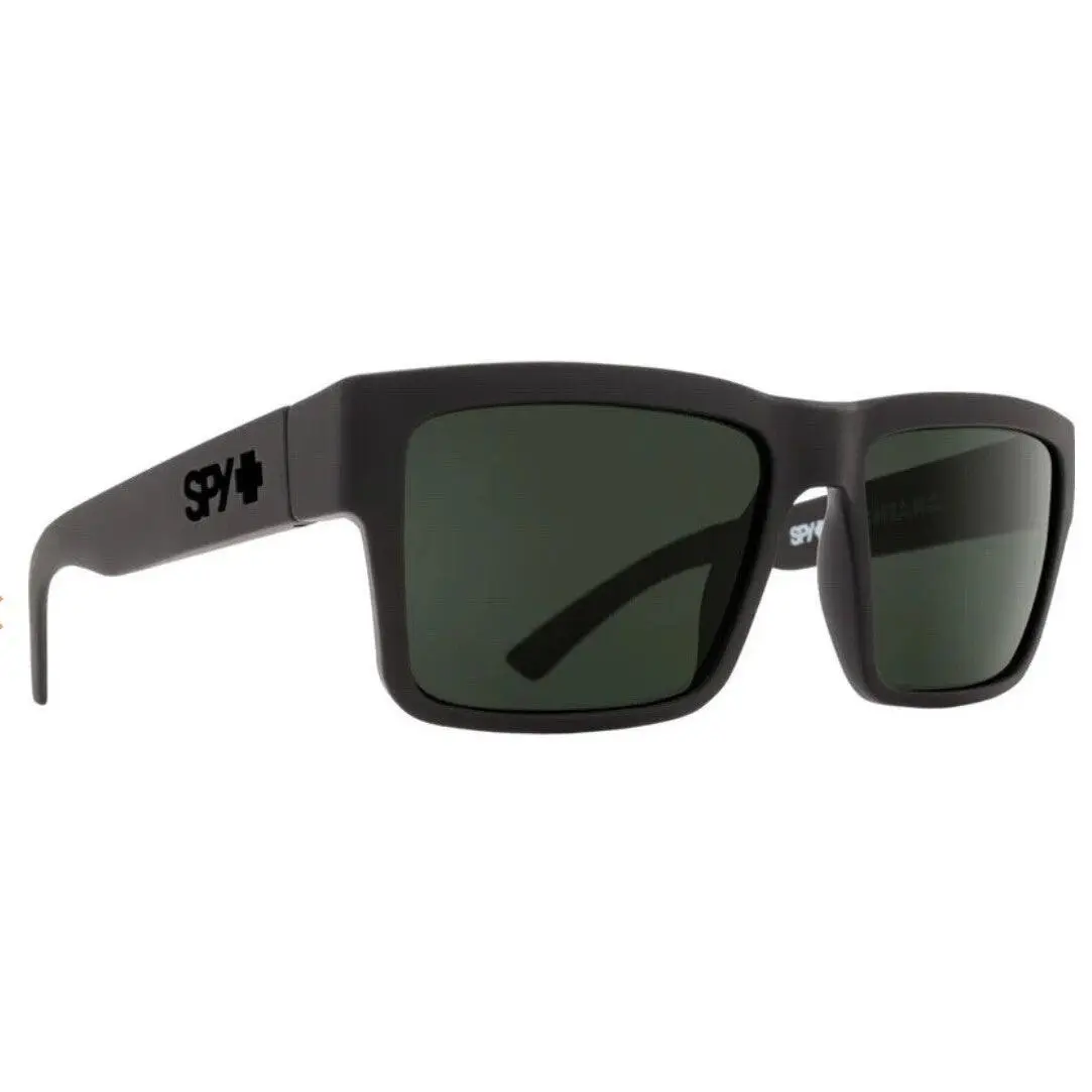 Spy Optic MONTANA Sunglasses - Soft Matte Black / Happy Gray Green POLARIZED Lens
