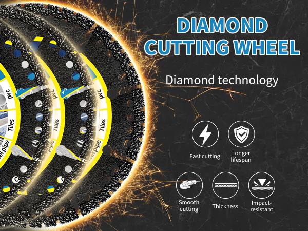 5 Inch Cutting Iron King Diamond Saw Blade for Heavy Duty Metal Cutting Angle Grinder