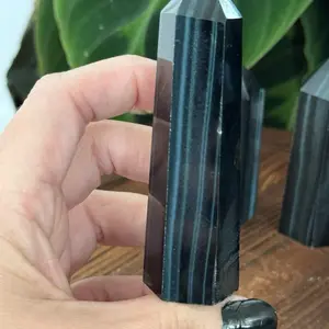 Blue Tigers Eye Tower Blue Tigers Eye Tower